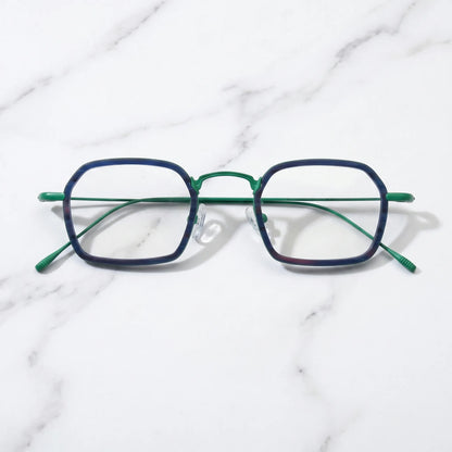 Barledear Emerald Graphite Green eyeglasses folded display showing frame and temple design