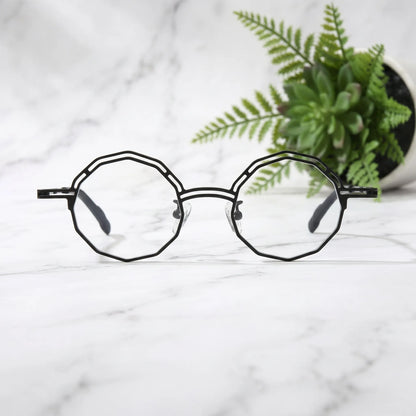 Barledear Ink Noir eyeglasses shown in a clean lifestyle front view