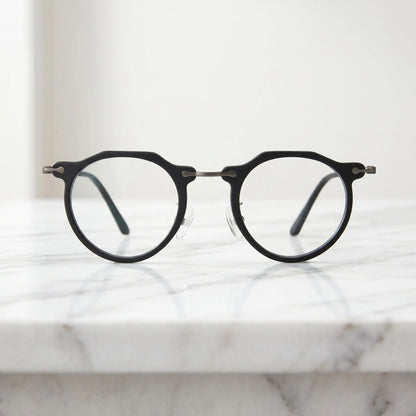 Barledear Matte Noir eyeglasses shown in a clean lifestyle front view for everyday prescription eyewear