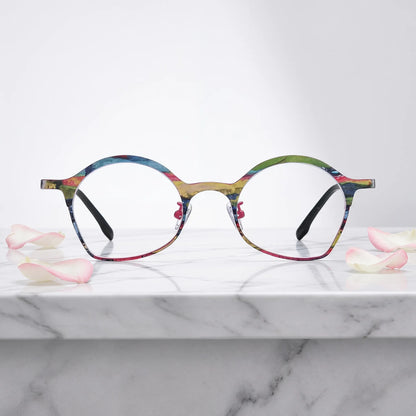 Barledear Rose Meadow Pink eyeglasses shown in a clean lifestyle front view