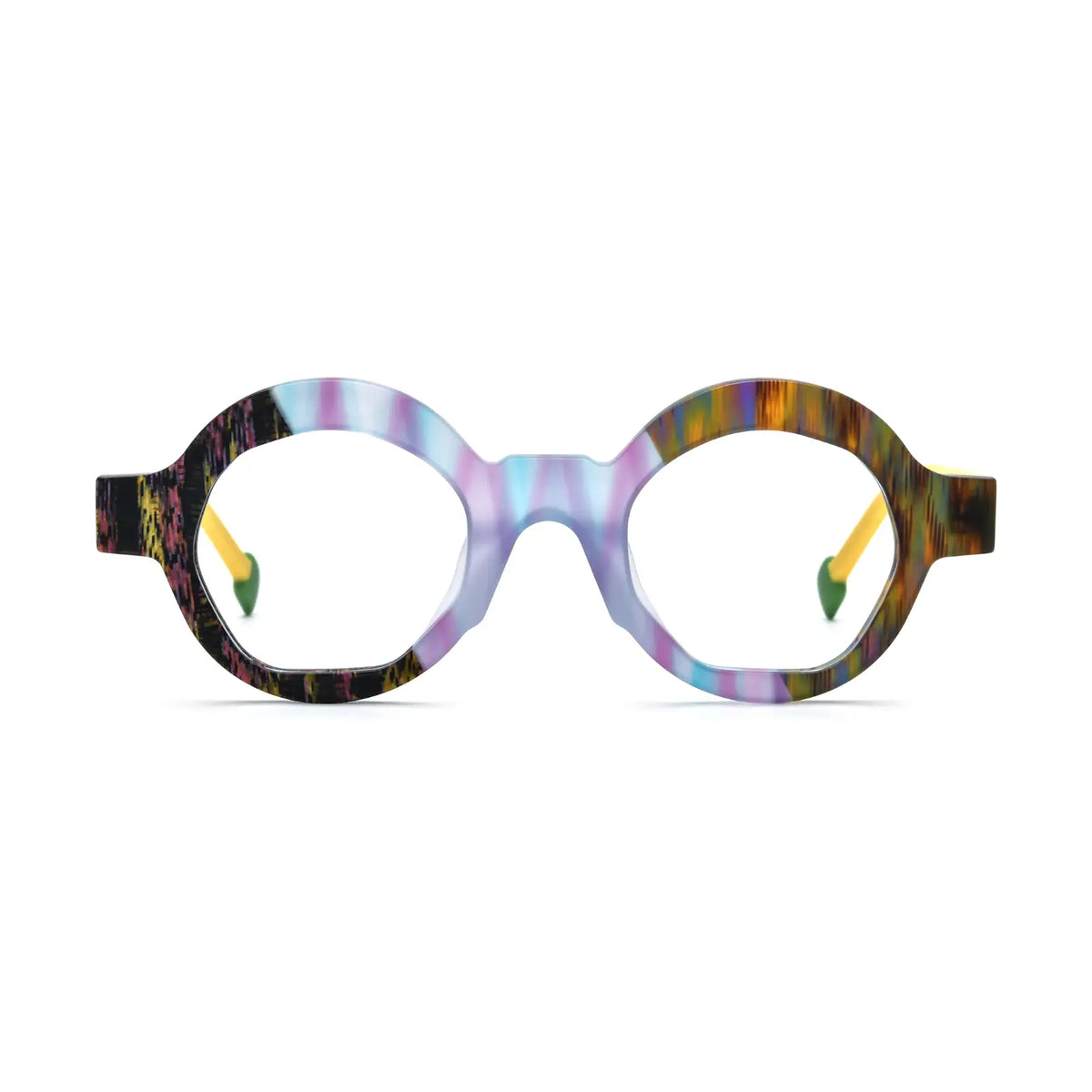 VoyueLens Aurora Fade Polygon Eyeglasses – Front View – SKU VL19355-C4