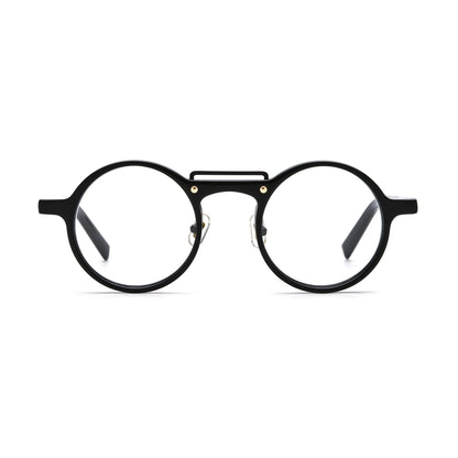 VoyueLens Black Round Eyeglasses – Front View – SKU VL19194-C4