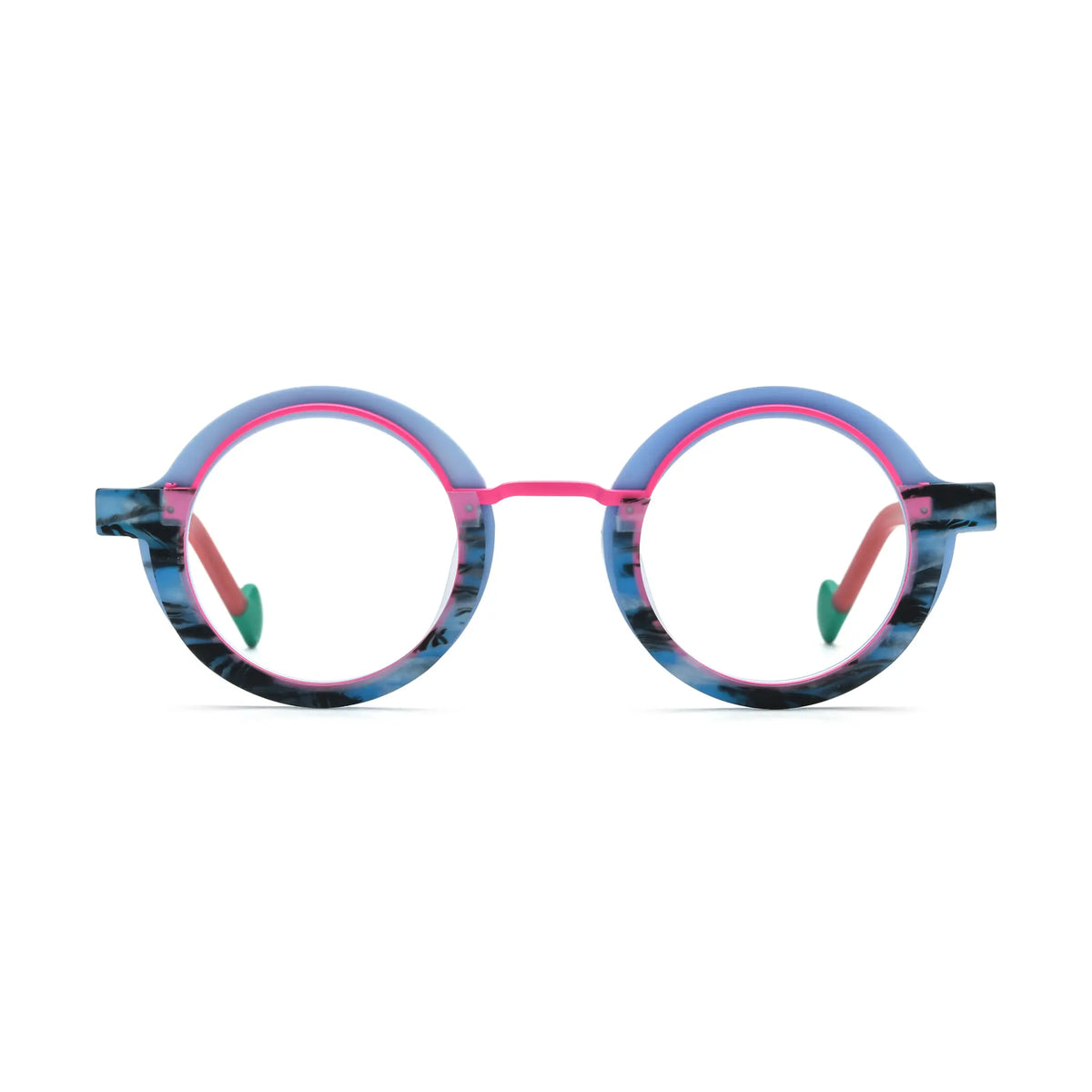 VoyueLens Blue Coral Eyeglasses – Front View – SKU VL19376-C1