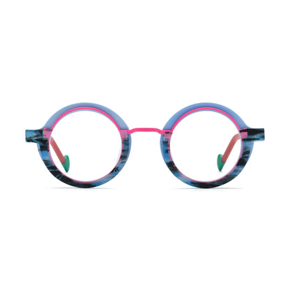VoyueLens Blue Coral Eyeglasses – Front View – SKU VL19376-C1