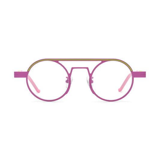 VoyueLens Candy Lime Aviator Eyeglasses – Front View – SKU VL185831-C1