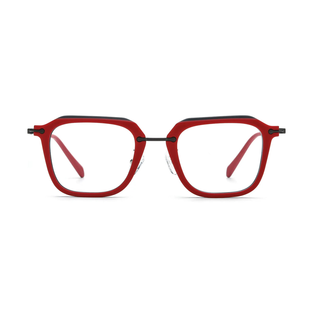 VoyueLens Crimson Alloy Urban Eyeglasses – Front View – SKU VL185843-C7