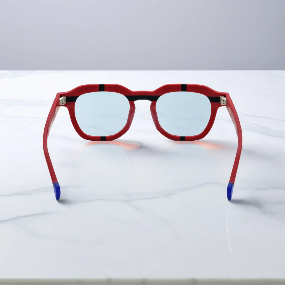 Back angle showing structural design of Crimson Impact frame