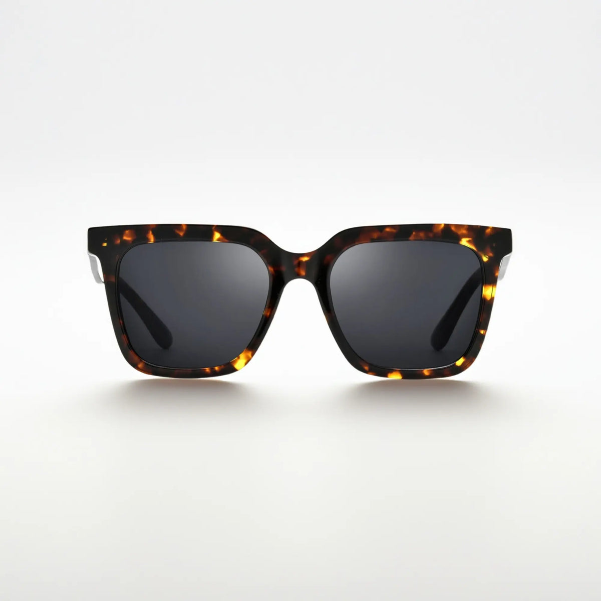VoyueLens Emerald Tortoise Square Sunglasses – Front View – SKU VL19159-TORT