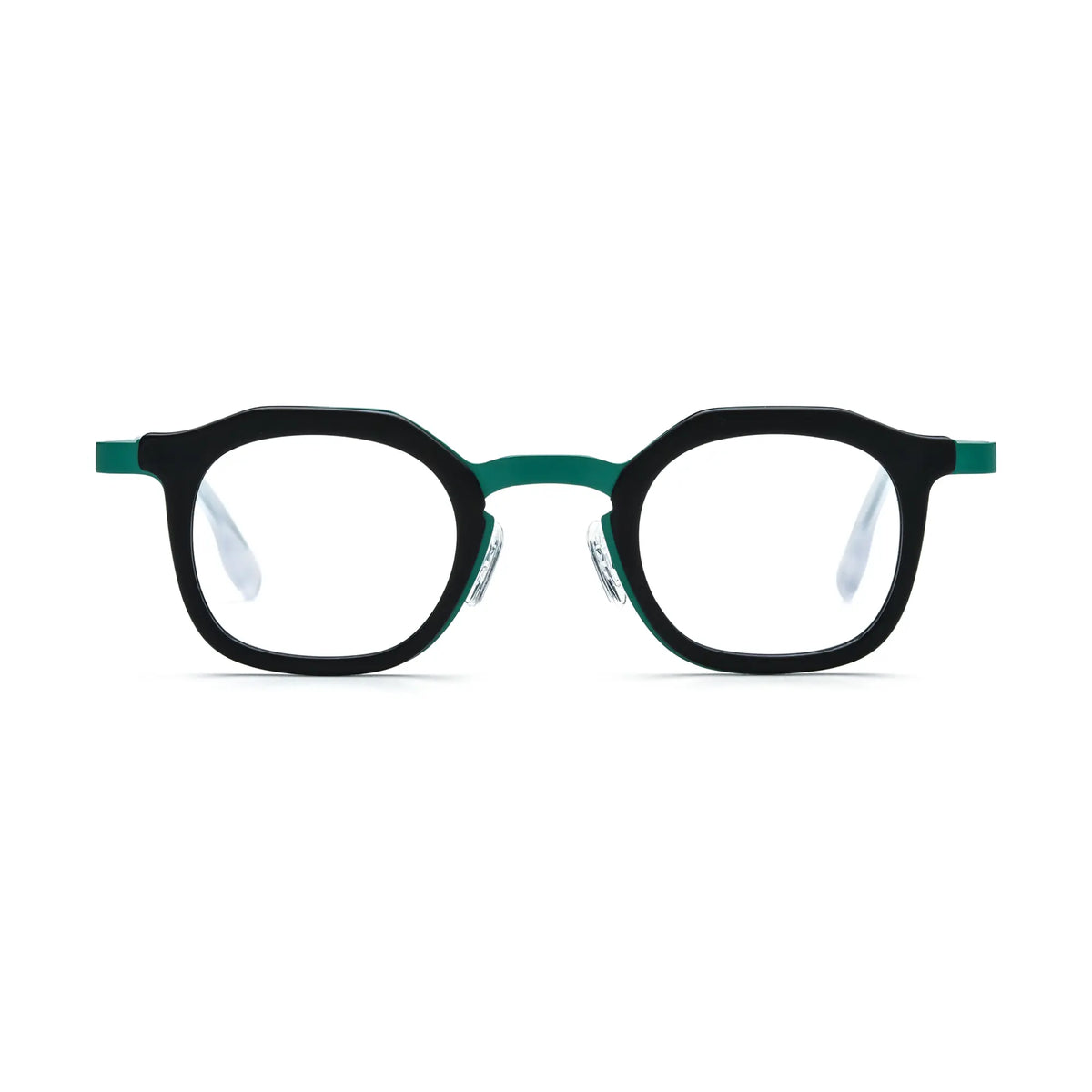 VoyueLens Forest Frost Square Eyeglasses – Front View – SKU VL185893-C4