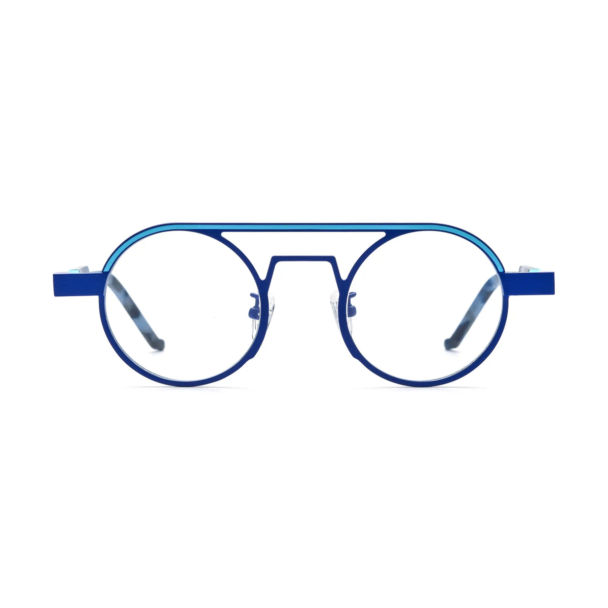 VoyueLens Glacier Blue Aviator Eyeglasses – Front View – SKU VL185831-C3