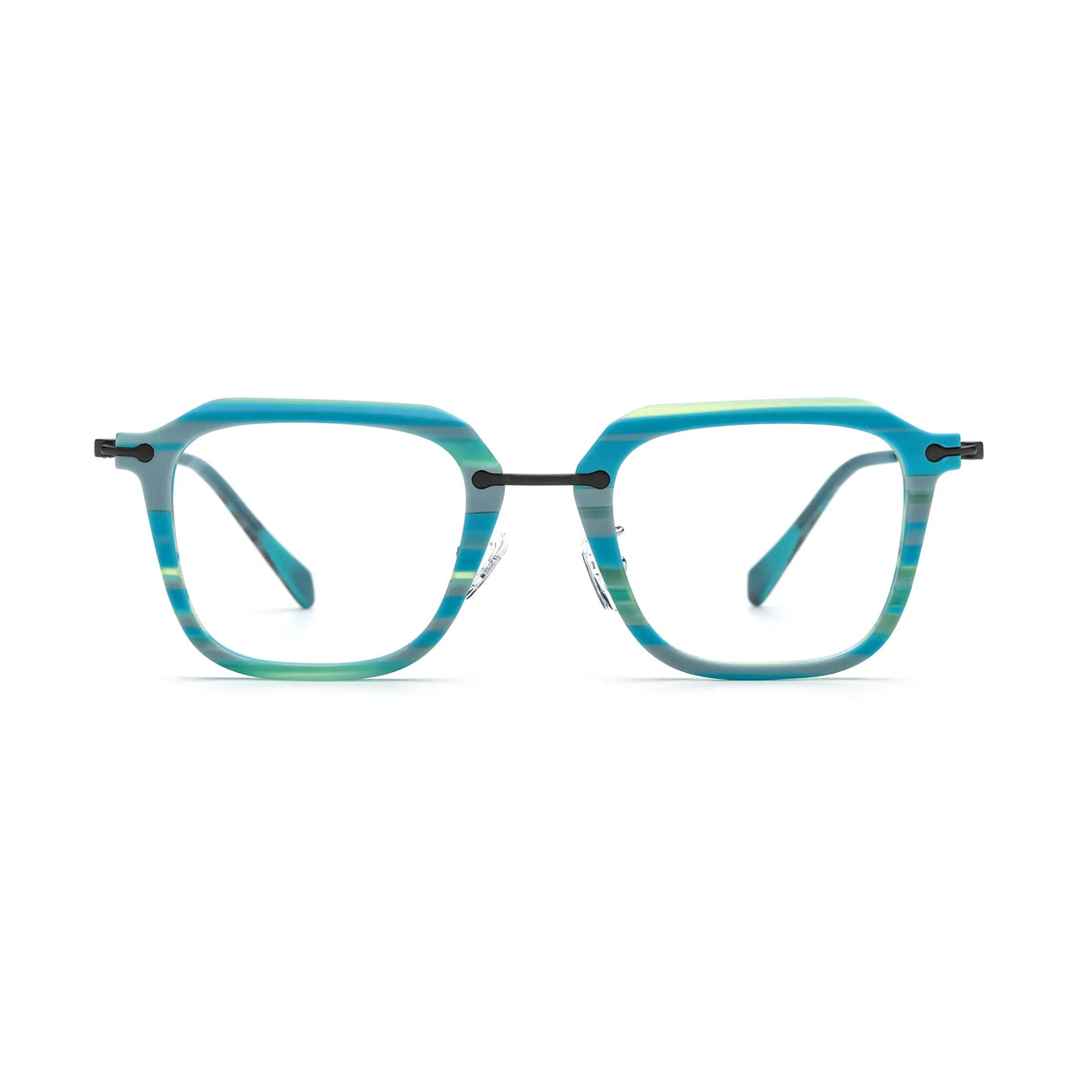 VoyueLens Glacier Teal Urban Eyeglasses – Front View – SKU VL185843-C6