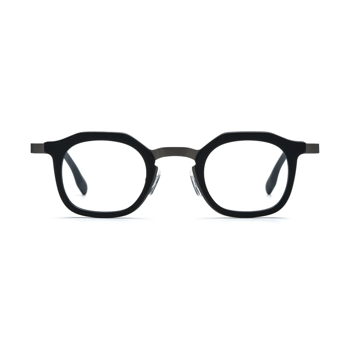 VoyueLens Graphite Mist Square Eyeglasses – Front View – SKU VL185893-C5