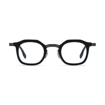 VoyueLens Graphite Mist Square Eyeglasses – Front View – SKU VL185893-C5