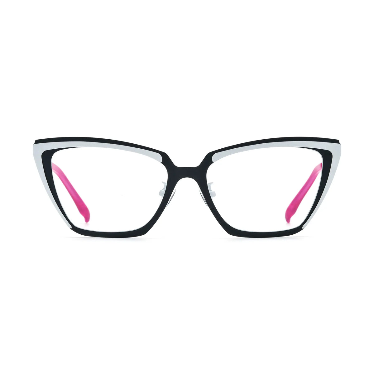 VoyueLens Graphite Whisper Cat-Eye Eyeglasses – Front View – SKU VL185809-C3