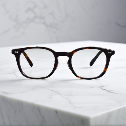 front view of VoyueLens KA62 tortoise color eyeglasses