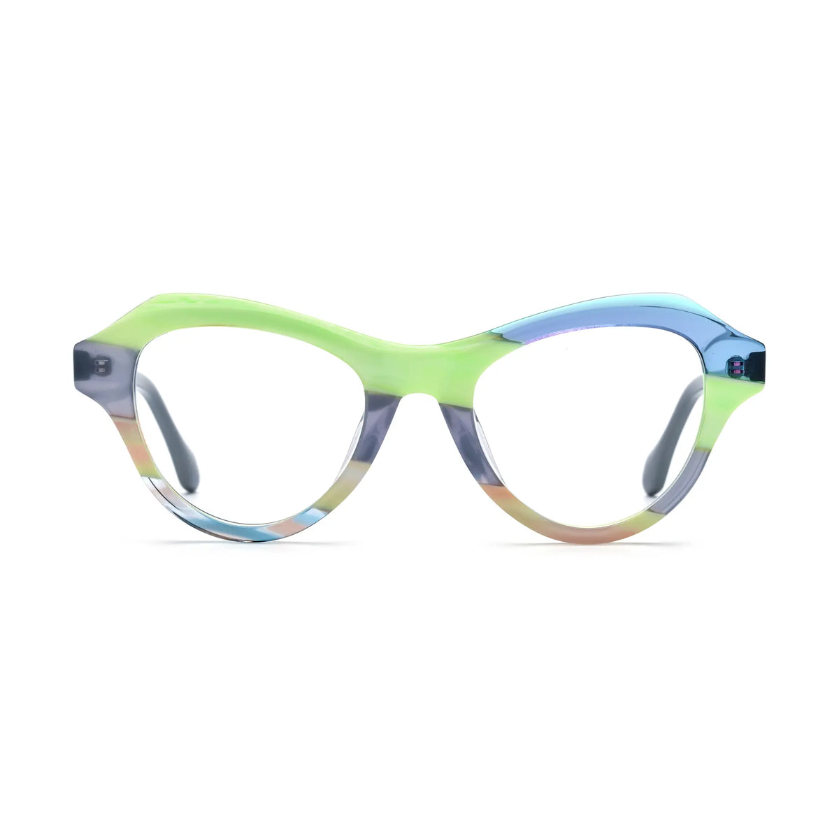 VoyueLens Lime Smoke Butterfly Eyeglasses – Front View – SKU VL19380-C3