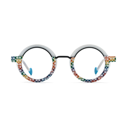 VoyueLens Mosaic Frost Eyeglasses – Front View – SKU VL19376-C4