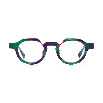 VoyueLens Mosaic Teal Eyeglasses – Front View – SKU VL19378-C4