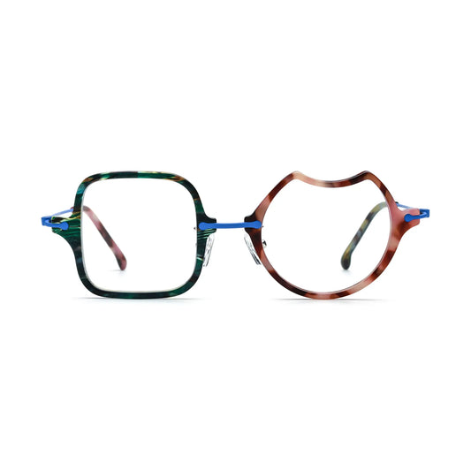 VoyueLens Ocean Brick Abstract Eyeglasses – Front View – SKU VL185842-C1