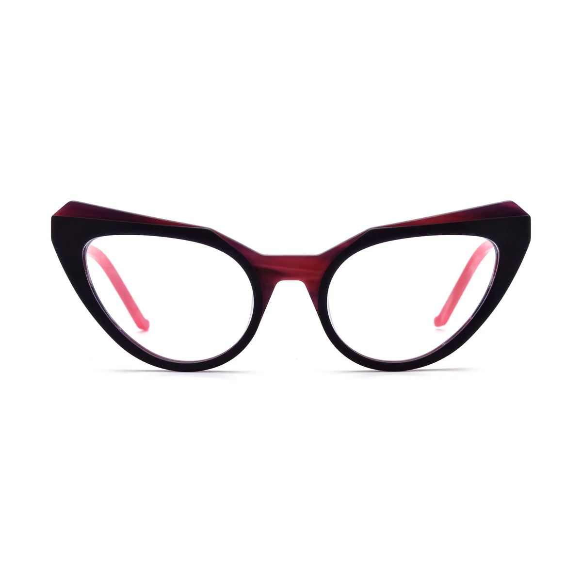 VoyueLens Plum Velvet Butterfly Glasses – Front View – SKU VL19369-C4
