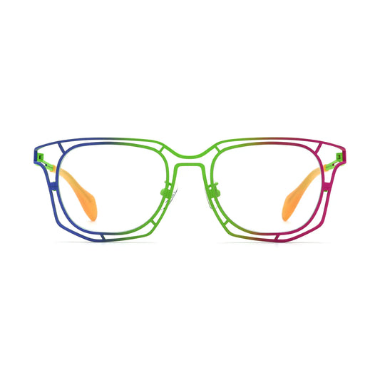 VoyueLens Rainbow Burst Prism Eyeglasses – Front View – SKU VL185865-C1