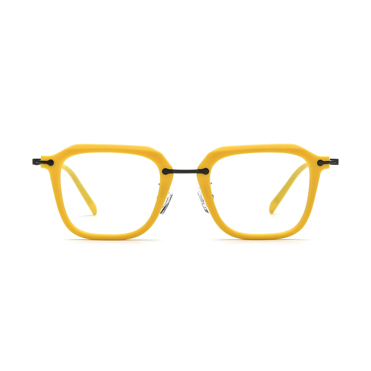 VoyueLens Sunshine Yellow Urban Eyeglasses – Front View – SKU VL185843-C1
