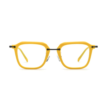VoyueLens Sunshine Yellow Urban Eyeglasses – Front View – SKU VL185843-C1