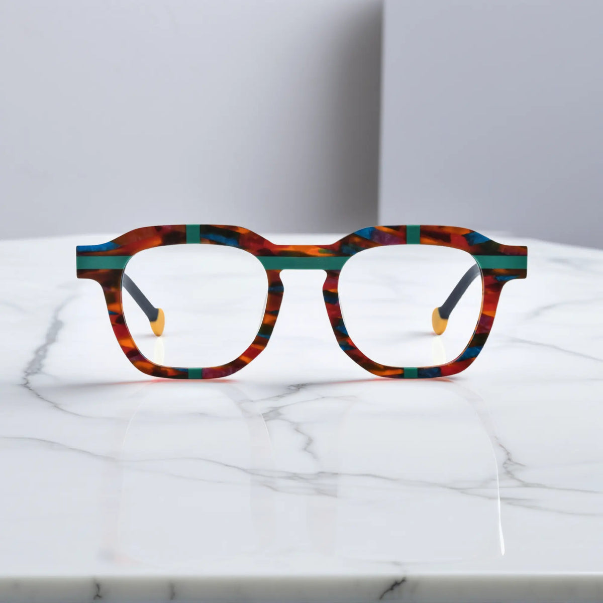 Full front view of VL19363 in Tortoiseshell Flash colorway