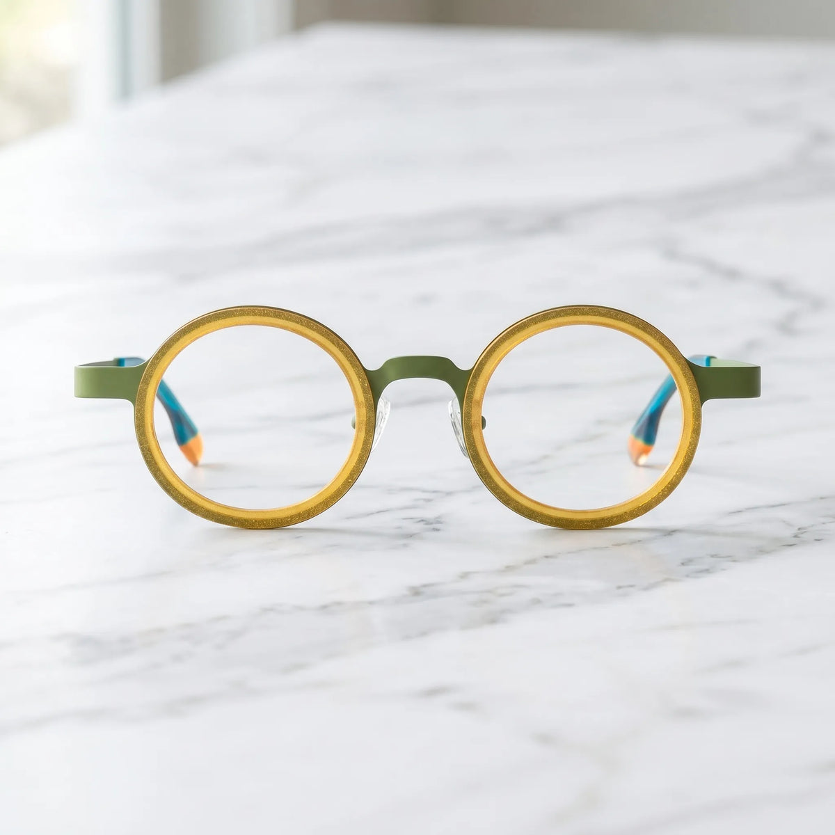 VoyueLens VL185816 Olive Citrus front view eyeglasses