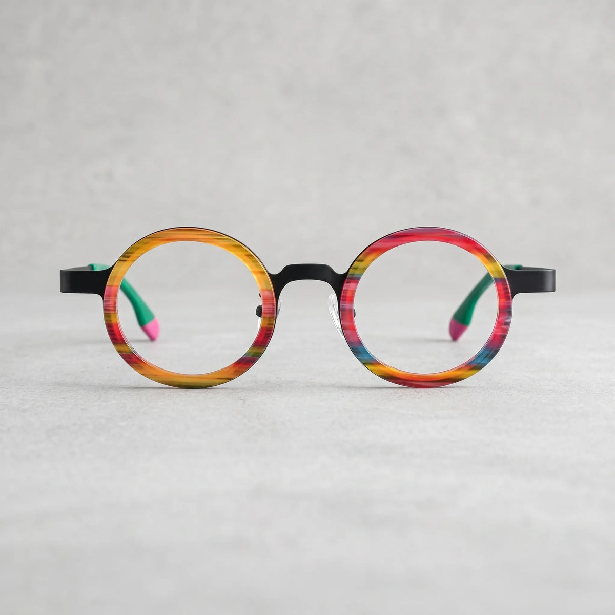 VoyueLens VL185816 Rainbow Stripe front view eyeglasses